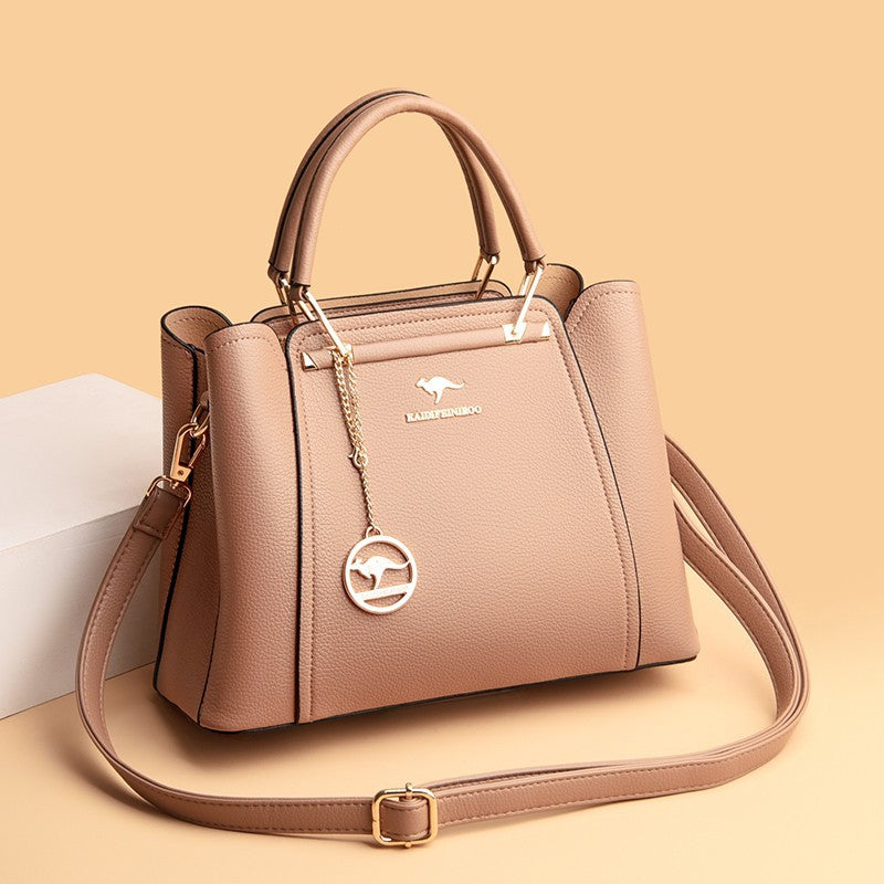 Women's Large Capacity Simple Texture Western Style Crossbody Bags