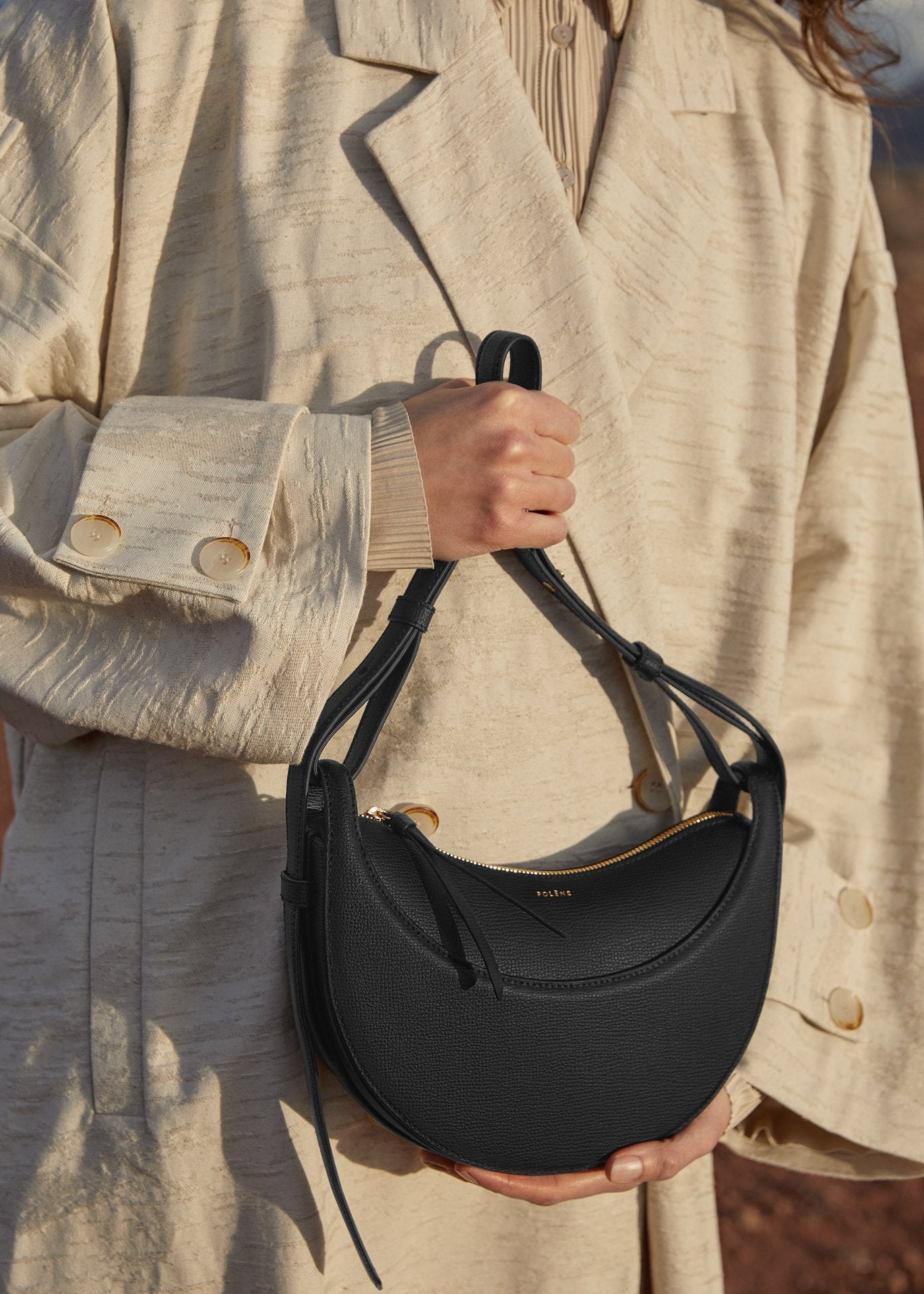 Women's French Saddle Half Moon Underarm Crossbody Bags