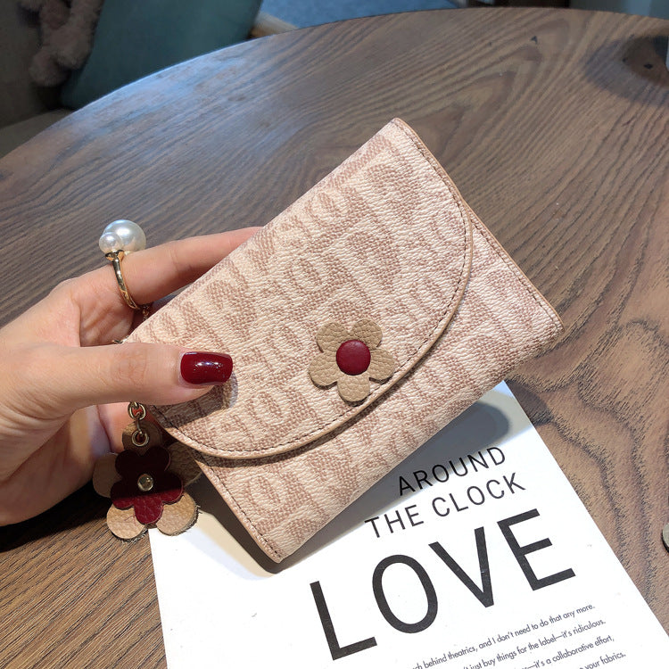 Women's Trendy Short Thin Simple Folding Ladies Wallets