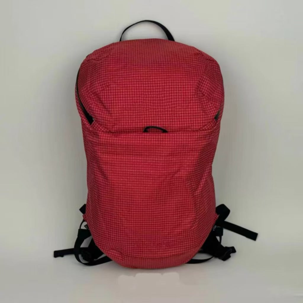 Women's & Men's & Fashion Embroidered Plaid Sport Climbing Backpacks