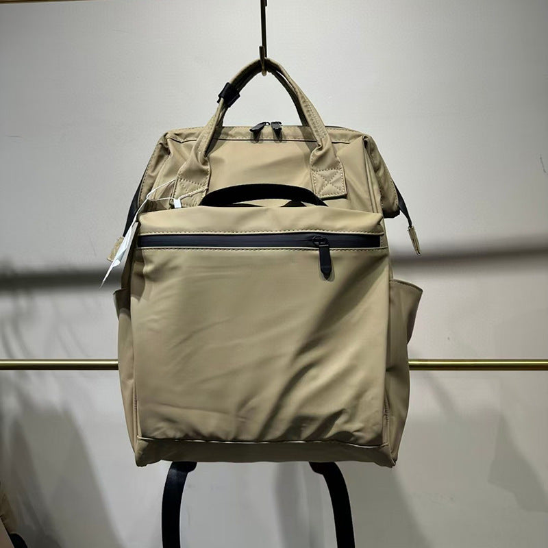 Korean Style Fashion Black Waterproof Commuter Backpacks
