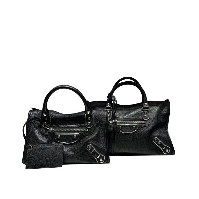 Women's Motorcycle Cool Hot Retro Rivet Oil Shoulder Bags