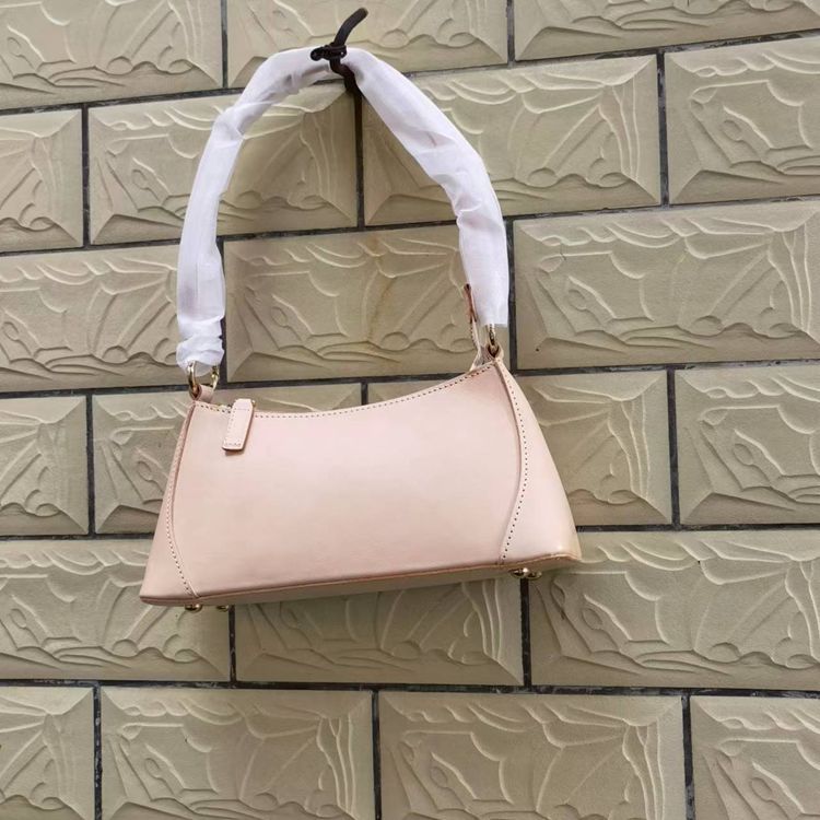 Women's First Layer Cowhide Business Underarm Foreskin Fashion French Stick Crossbody Bags