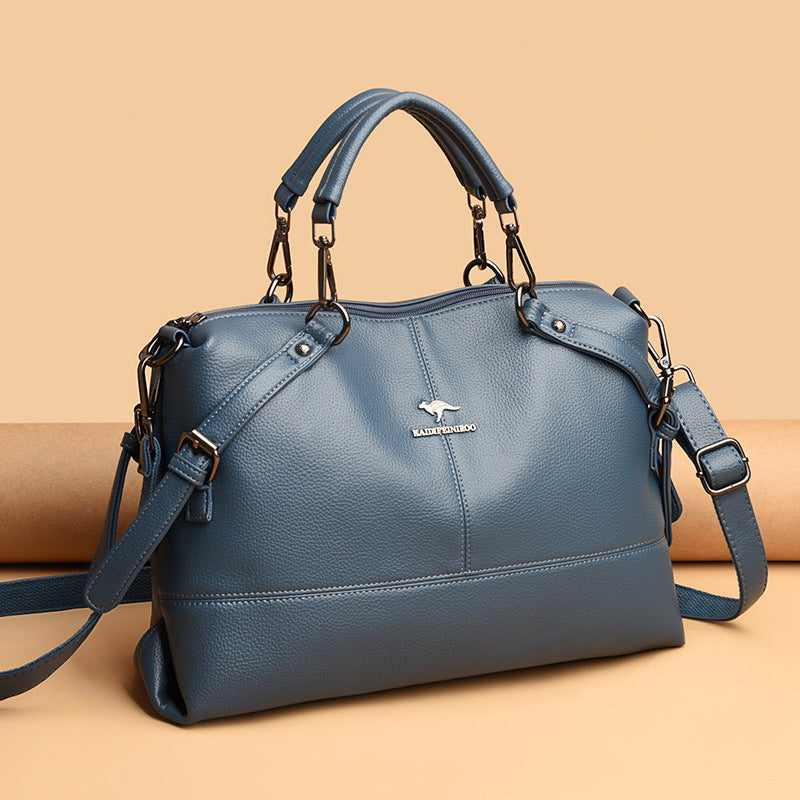 Women's Attractive Elegant Stitching Large Capacity Shoulder Bags