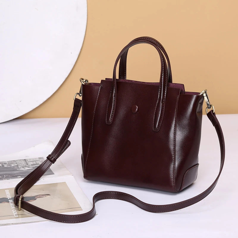 Genuine Leather Portable Large Capacity Versatile Bags