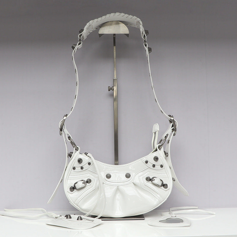 High Quality Rivet Motorcycle Sweet Cool Hot Three-in-one January Crossbody Bags