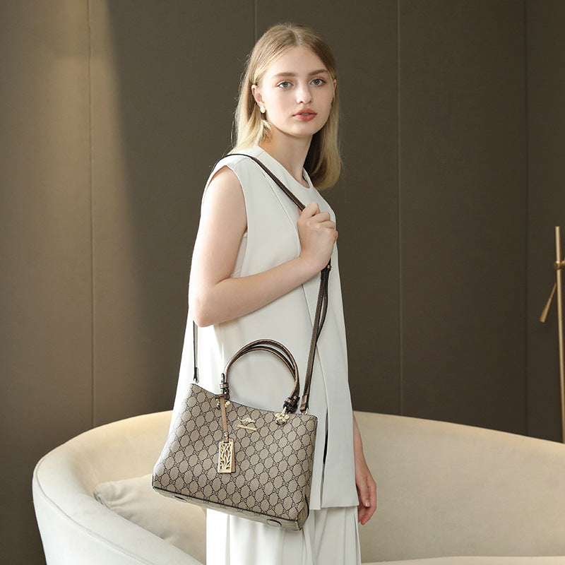 Women's Large Capacity Totes Retro Presbyopic Mummy Handbags