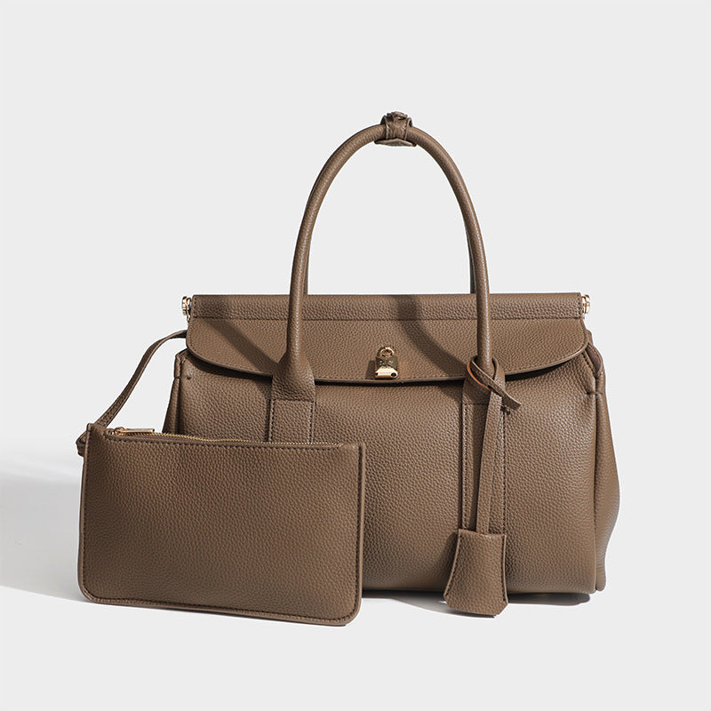 Capacity Commuter High Sense Full Grain Crossbody Bags