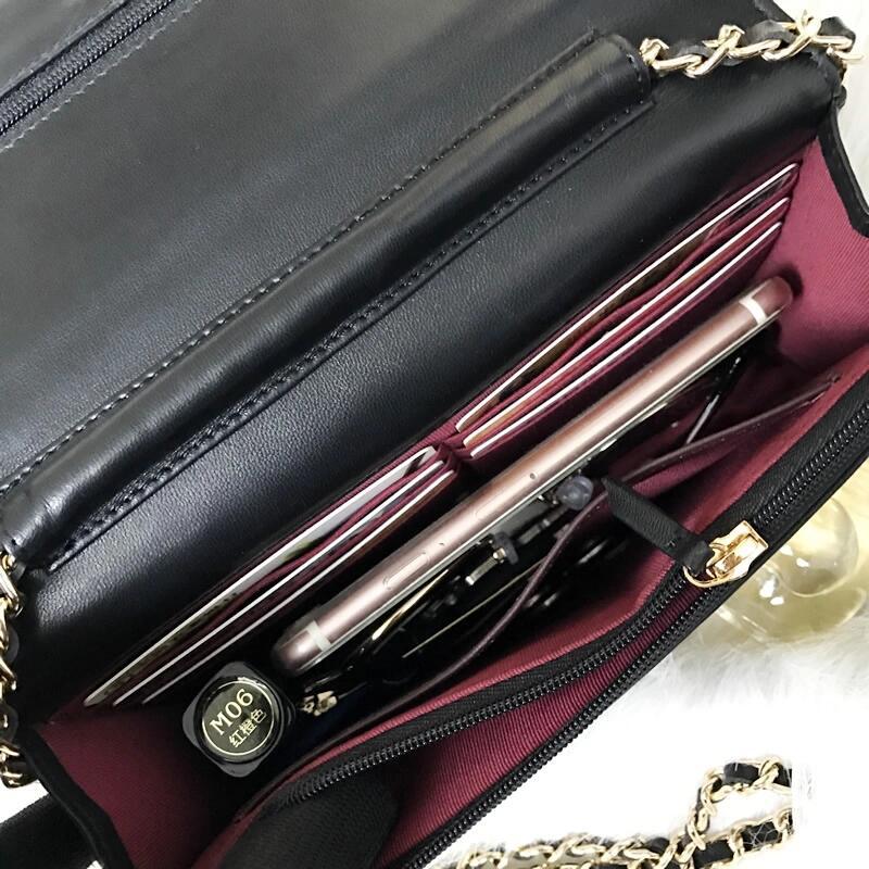 Fashion Simple Female Designer High Quality Genuine Leather Chain Crossbody Bags