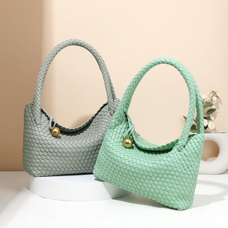 Capacity Commuter High-grade Woven Portable Soft Shoulder Bags