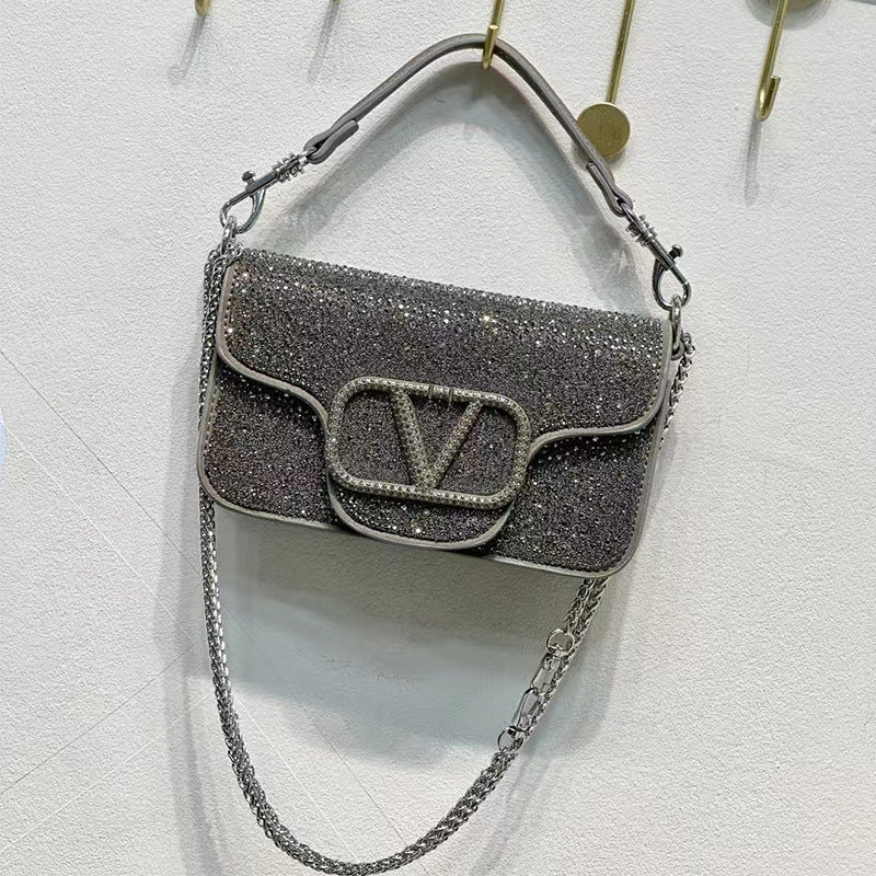 Women's Diamond Fashion High-grade Portable Popular Shoulder Bags