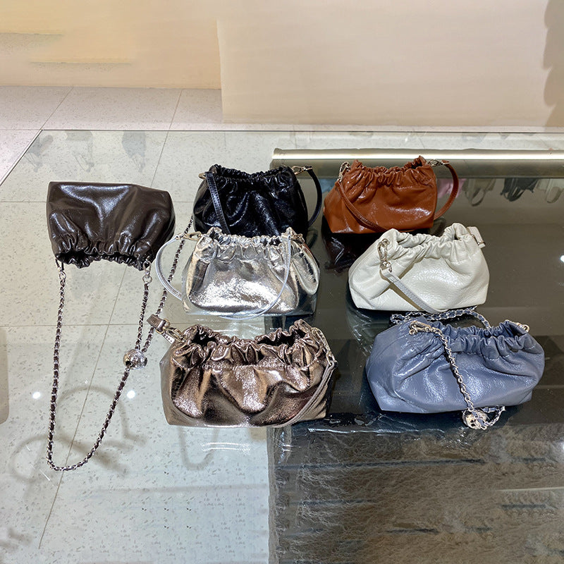 Women's Folds Cloud Style Chain Simple Fashion Armpit Bags