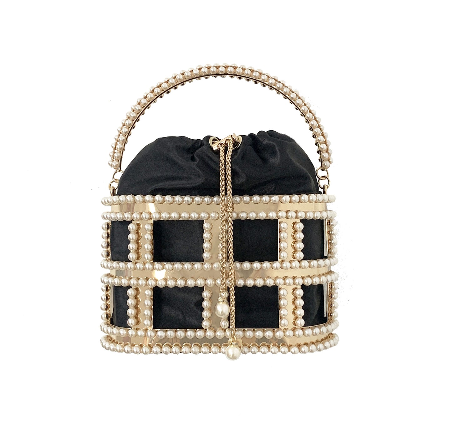 Women's Pearl Diamond Fashion Lady Metal Design Bags
