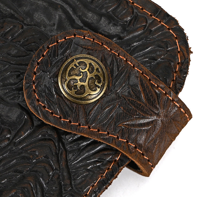 Men's Horse Long Iron Chain Embossed Domineering Men's Wallets