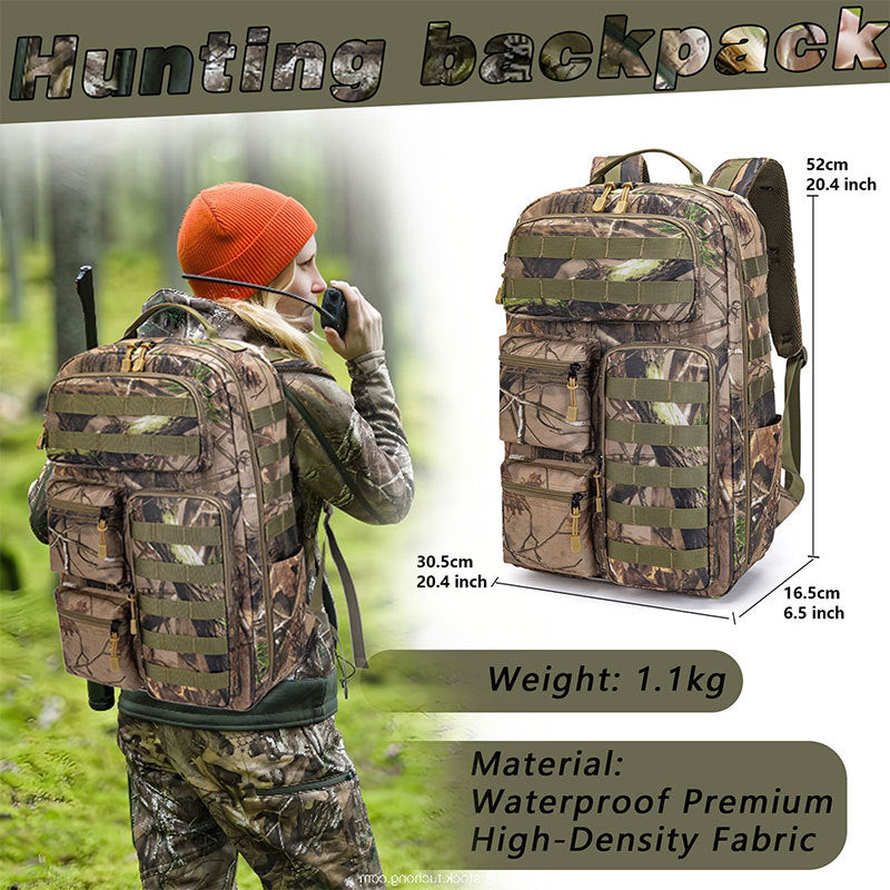 Men's Camouflage Dead Leaf Hiking Hunting Large Mountaineering Backpacks