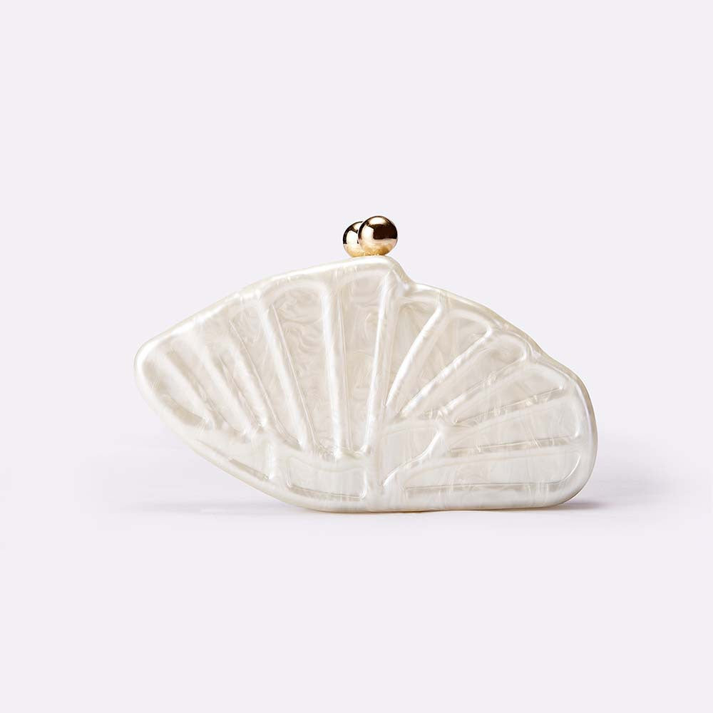 Women's Shell Fan-shaped Acrylic Fashion Wedding Dinner Evening Bags