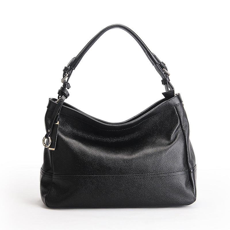 Women's Light Luxury Genuine Leather Fashion Portable First Layer Cowhide Armpit Bags