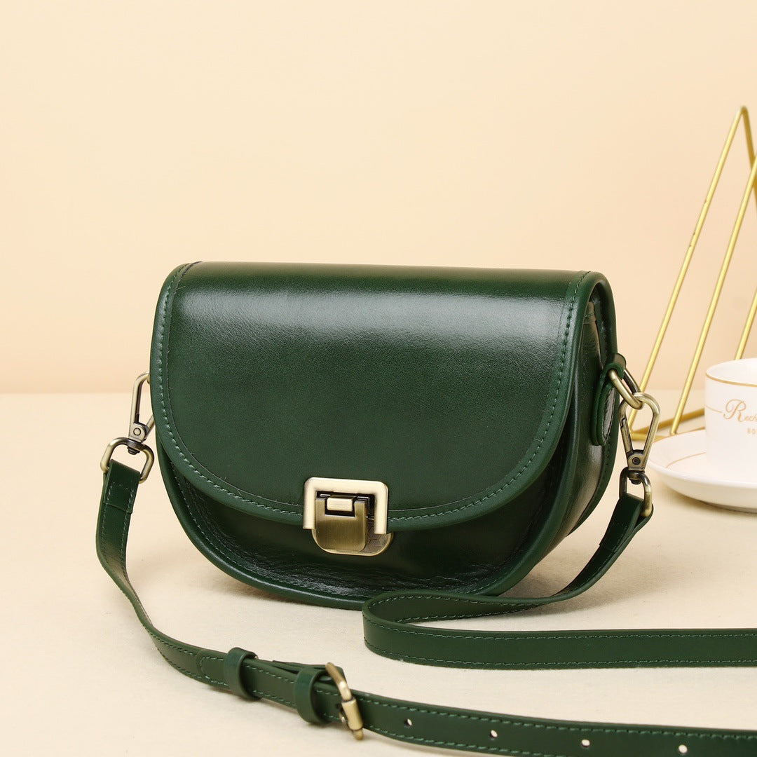 Women's Vintage Saddle High-grade Niche Design Autumn Shoulder Bags