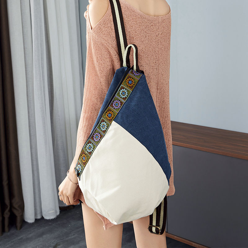 Women's Yunnan National Style Yi Embroidered Canvas Backpacks