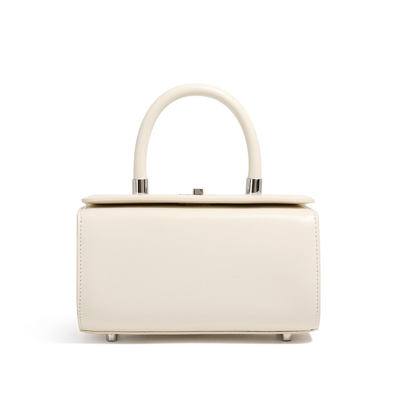 Women's High-grade Cowhide Portable Fashion Simple Doctor Bags