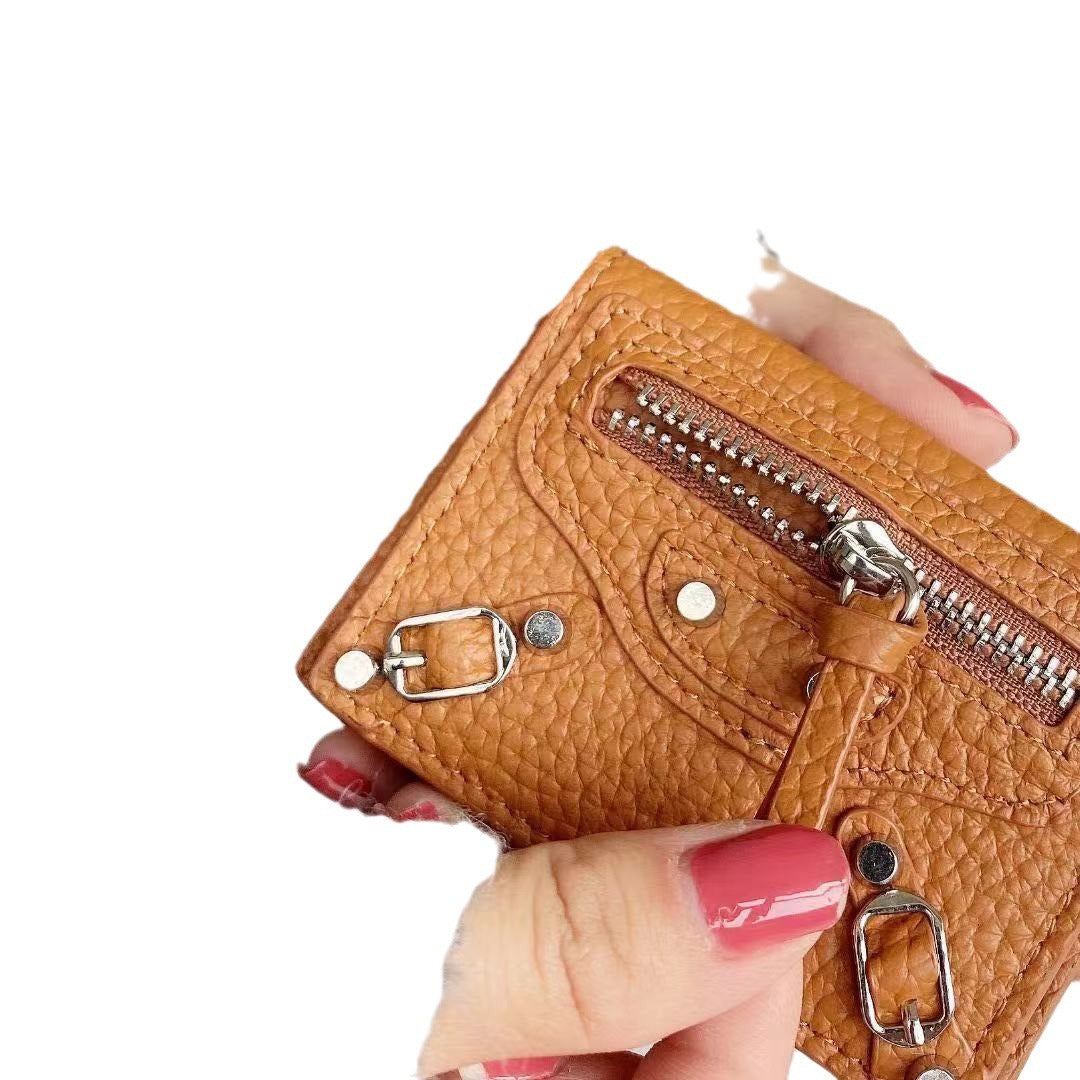 Women's Short Thin Soft Leather Korean Trendy Handbags