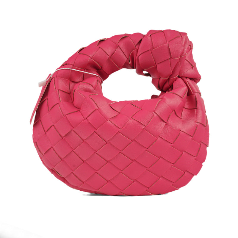 Women's Spring Commuter Portable Cloud Hand-woven Underarm Armpit Bags