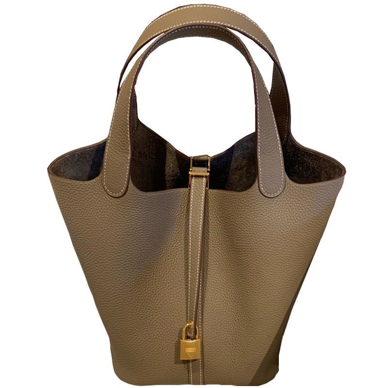 Women's Vegetable Basket Cowhide Portable Bridal Wedding Handbags