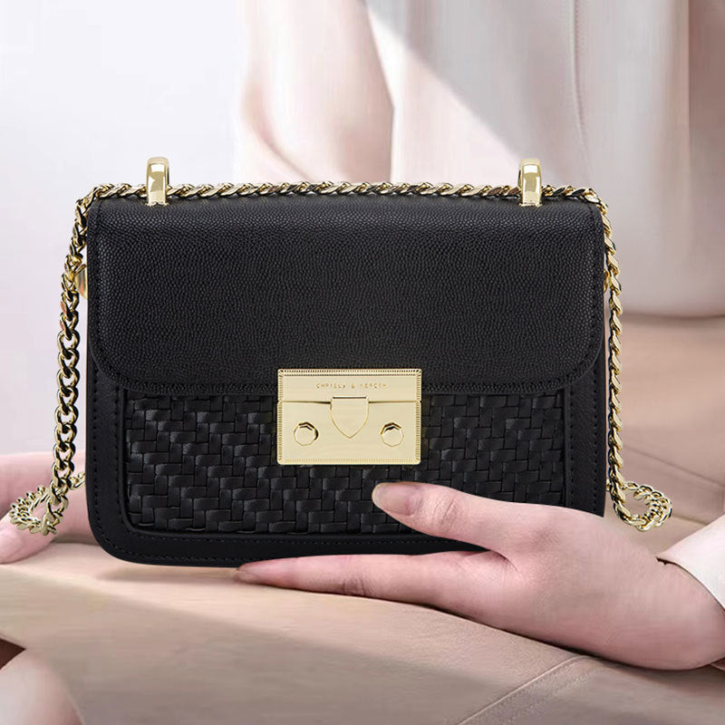 Women's Fashion High Chain Weaving One Bags