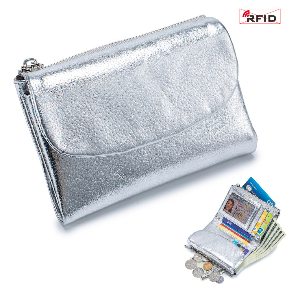 Women's Fashion Short Soft Textured Large Capacity Ladies Wallets
