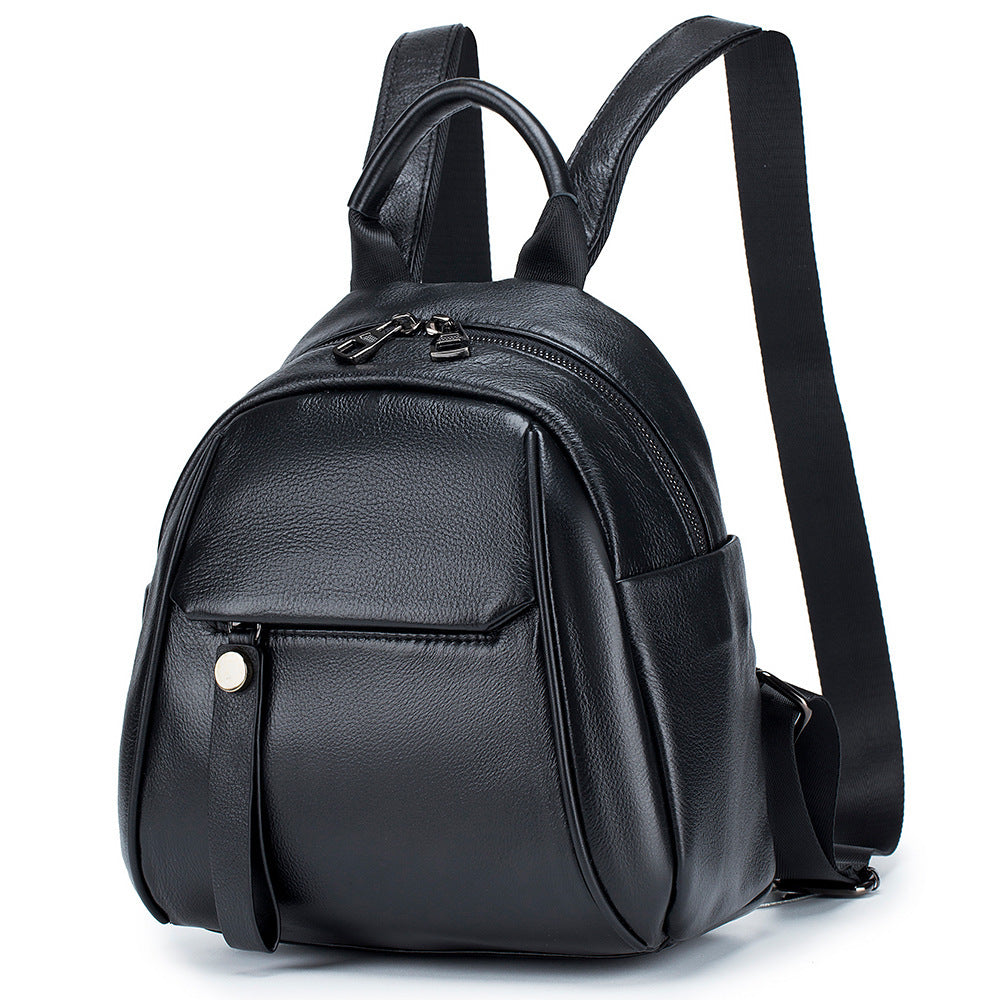 Women's Genuine Leather Trendy Large Capacity Soft Backpacks