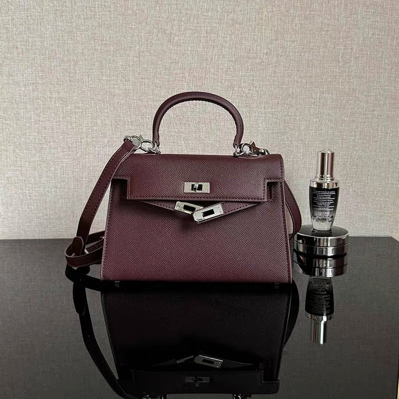 High-grade Genuine Leather Kelly Second Generation Crossbody Bags
