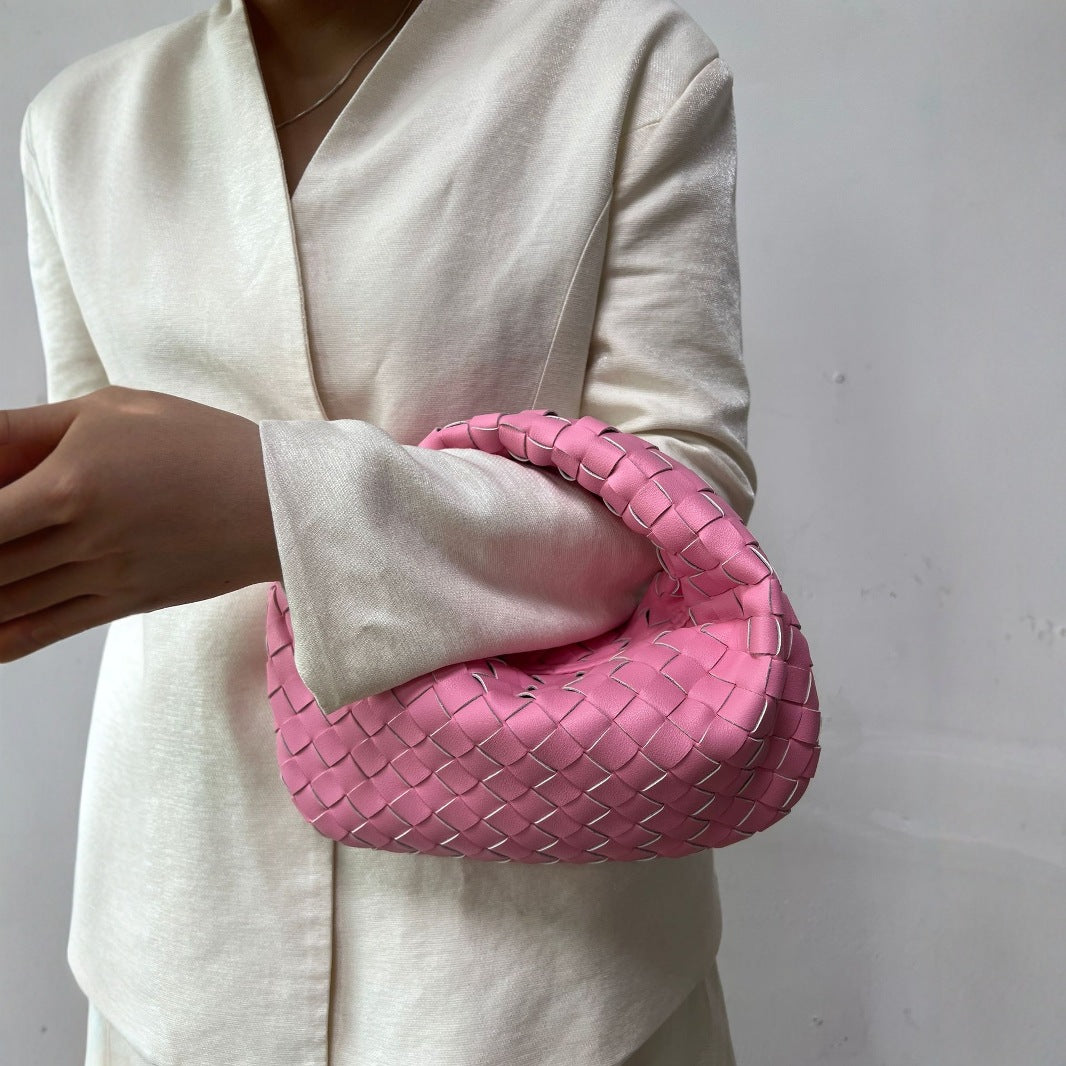 Women's Trendy Dumpling Elegant Personality Croissant Hand-woven Handbags