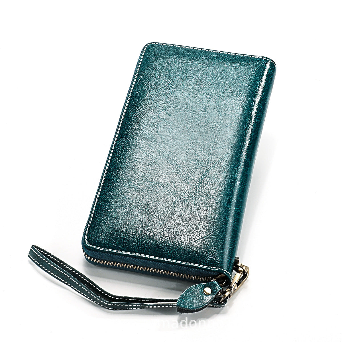 Women's Leather Long Large Capacity Cowhide Mobile Ladies Wallets