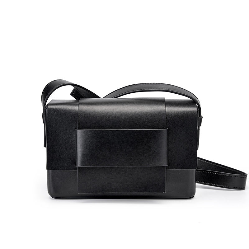 Women's & Men's & Design Neutral Soft Leather Woven Small Square Bags