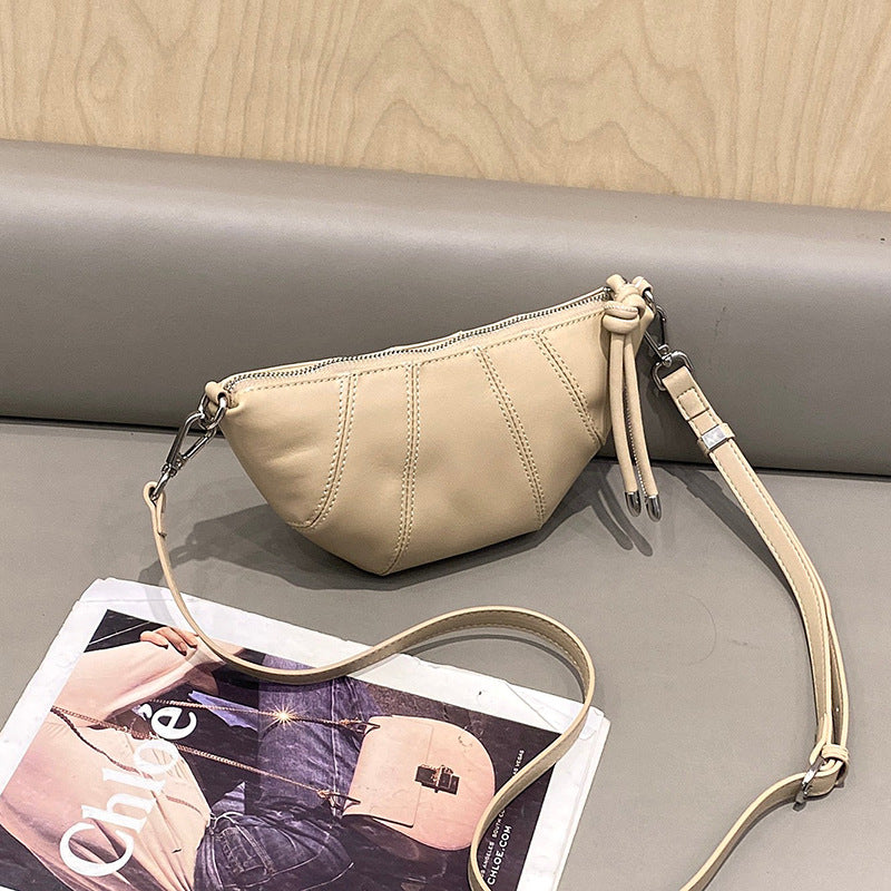 Women's Niche First Layer Cowhide Dumpling Large Capacity Bags