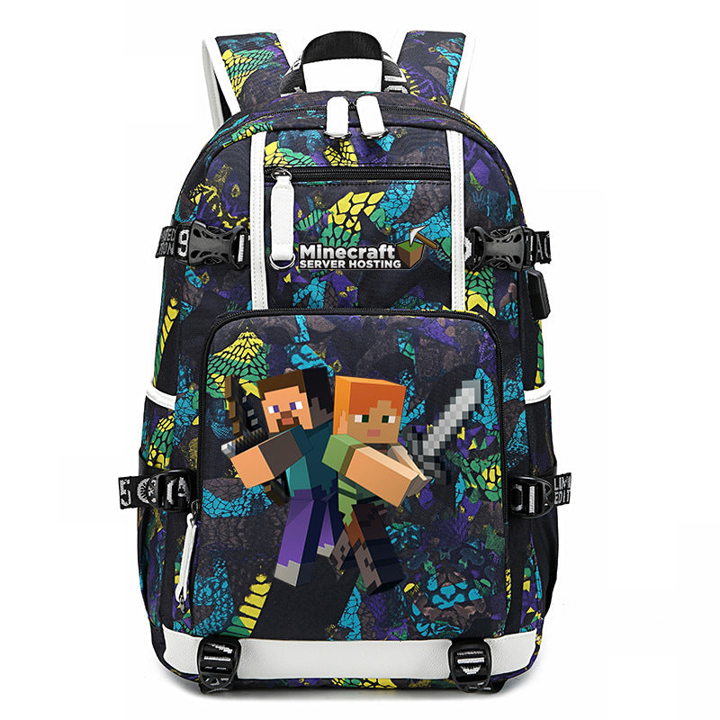 My World Surrounding The Game Printed Backpacks