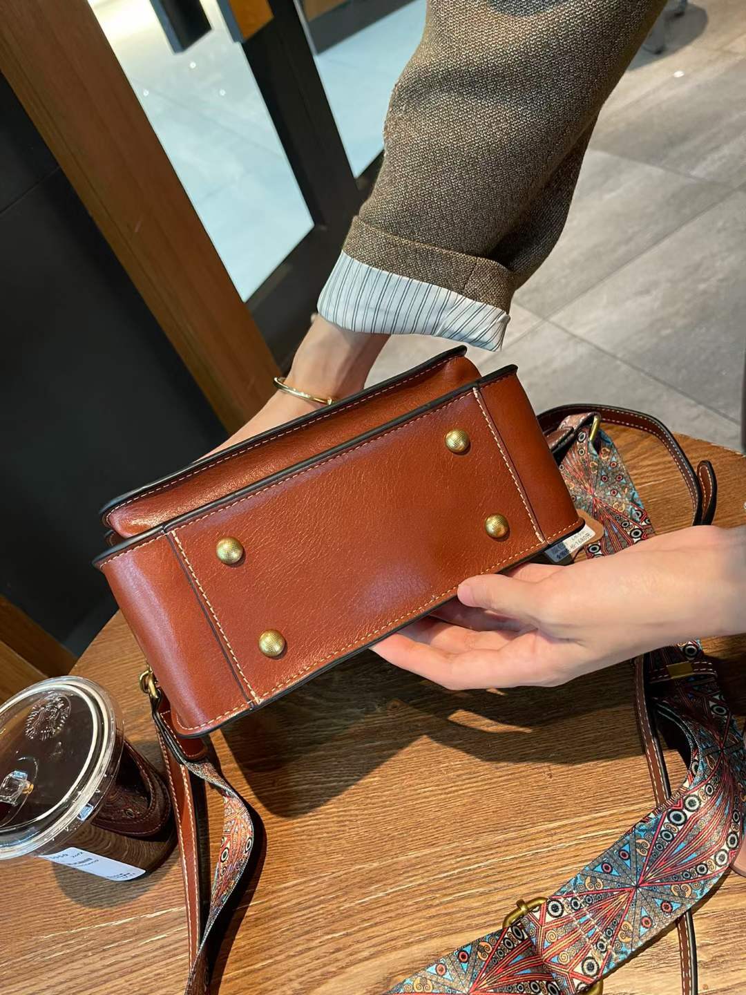 Women's Retro Envelope Mini Cowhide Fashion Handbags