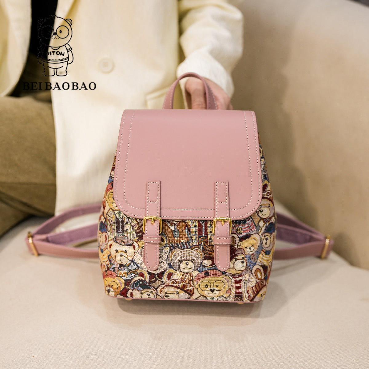 Women's Graceful Popular Source Cartoon Leisure Backpacks