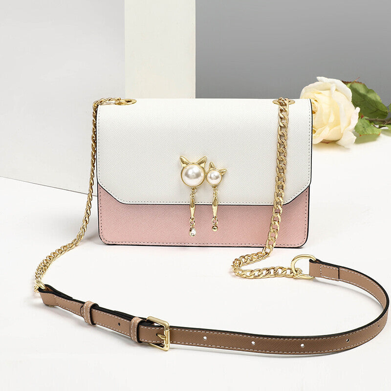 Women's Graceful Fashion Trendy Pearl Chain Bags