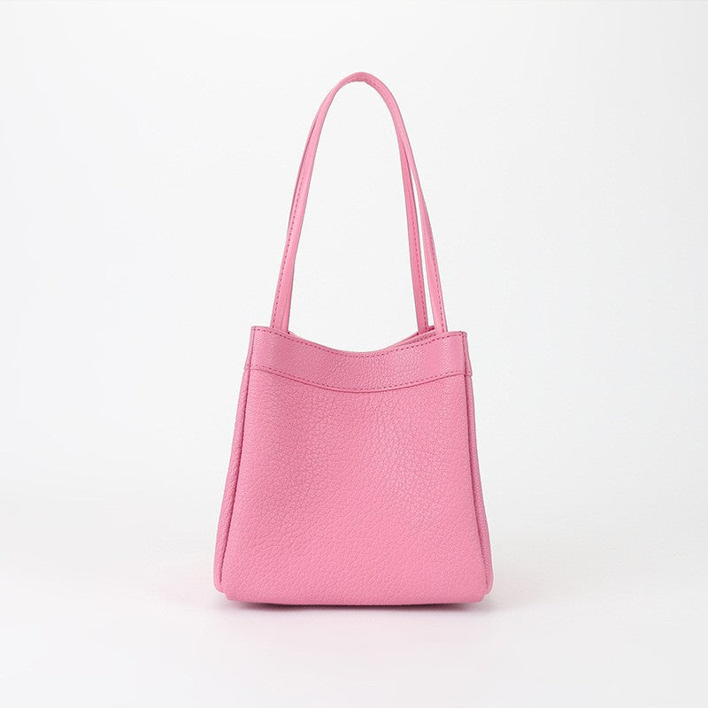 Women's Goat Leather Simple Fashion Genuine Handbags