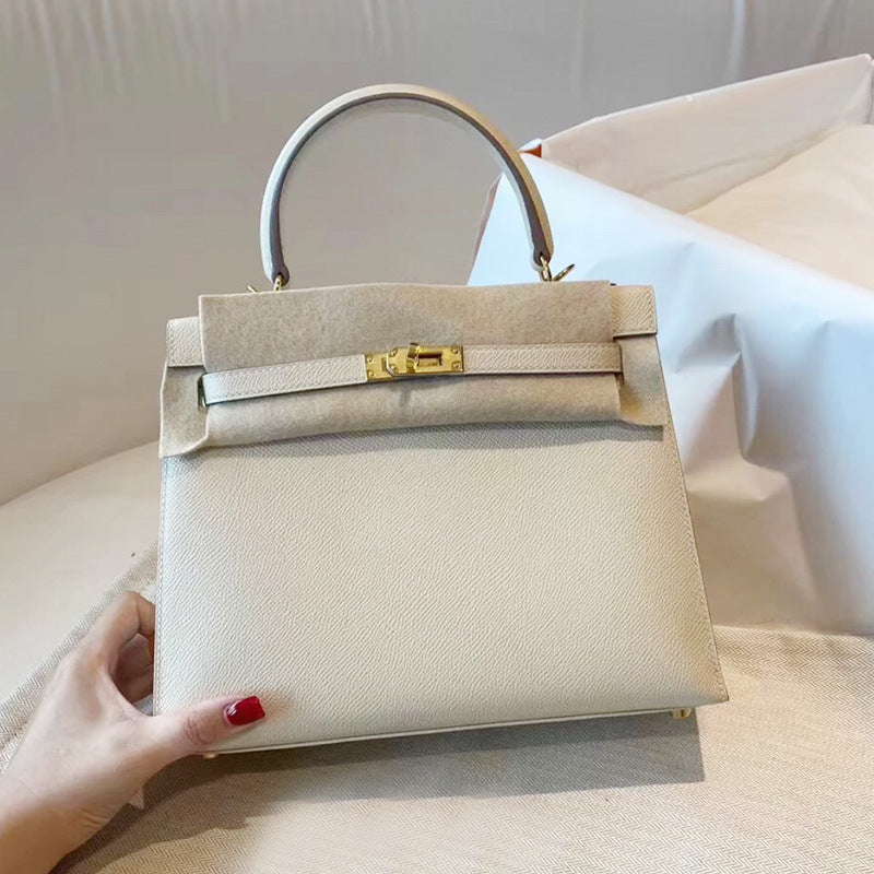 Women's Fashion Chicken Yellow Leather Kelly Bridal Shoulder Bags