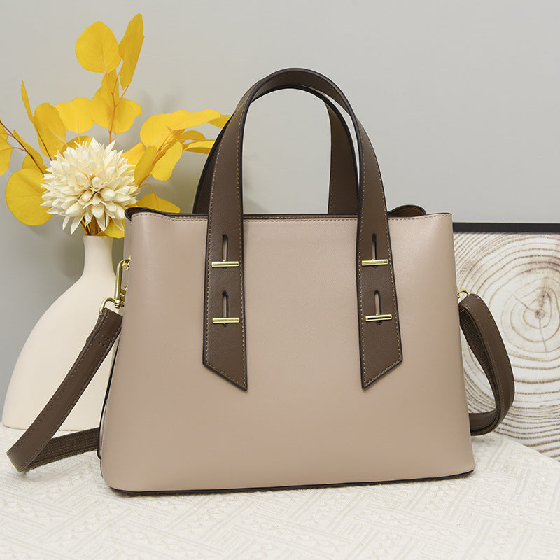 Women's Simple Elegant Large Capacity Multi Compartment Handbags