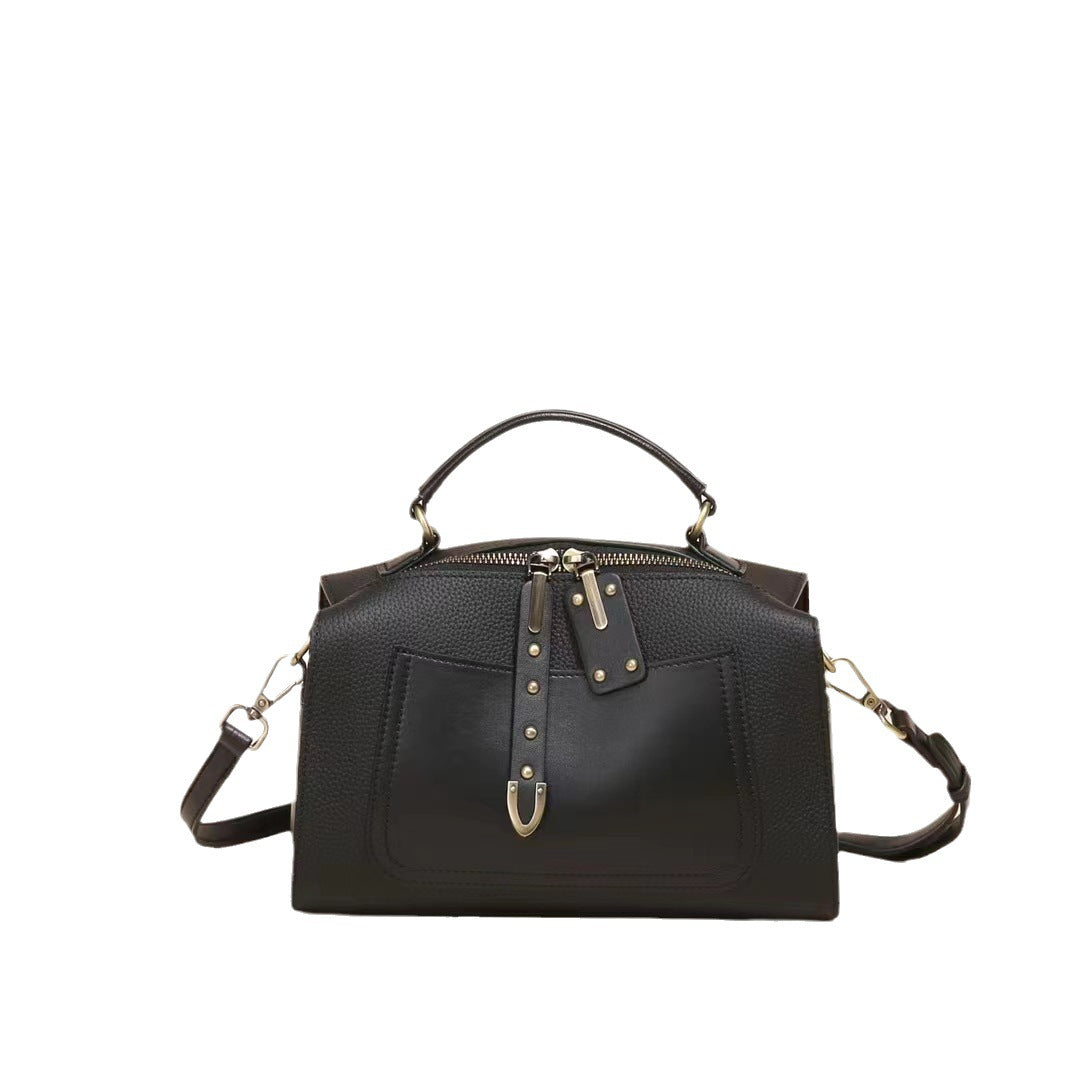 Women's Leather Fashion Large Capacity Versatile Commuter Crossbody Bags