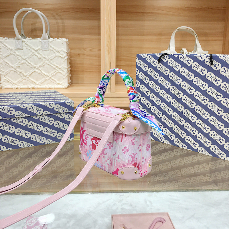 Women's Design Portable High-grade Fashion Box Shoulder Bags