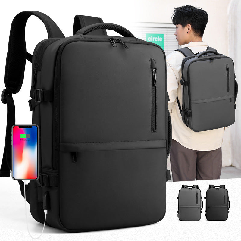 Men's Large Capacity Oxford Cloth Scalable Backpacks