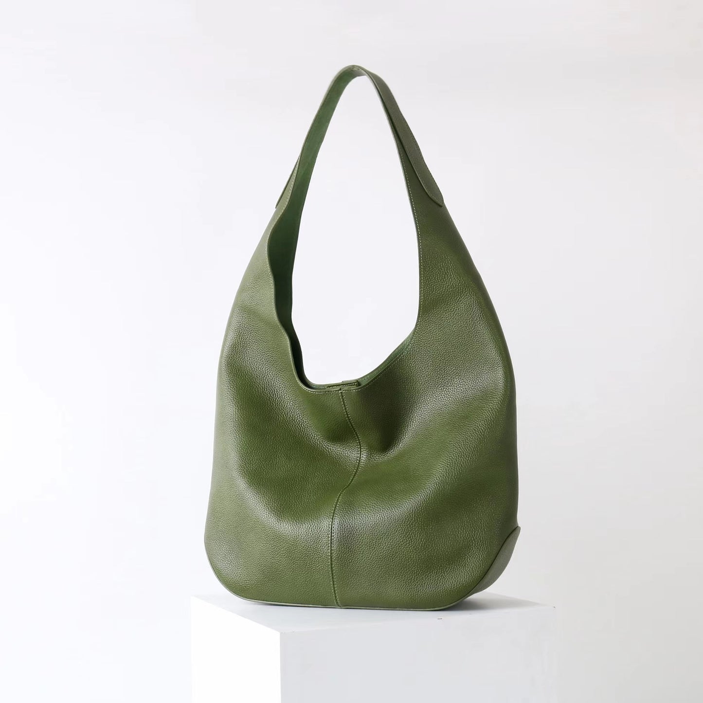 Layer Cowhide Large Capacity Versatile Underarm Handbags