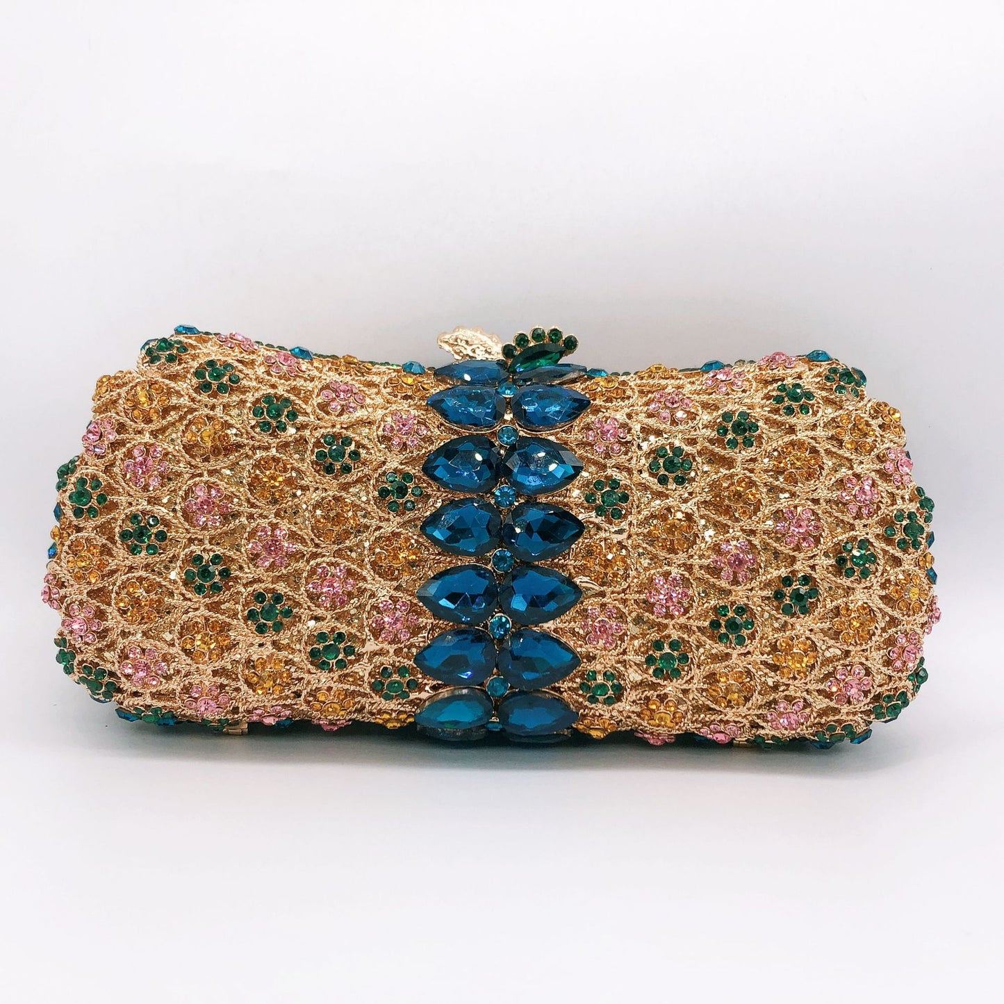 Women's Hollow Jeweled Dinner Banquet Rhinestone Clutch Evening Bags