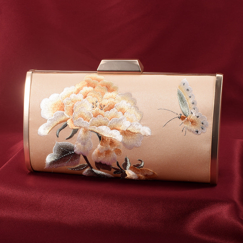 Vintage Su Embroidery Clutch Handmade National Style Evening Bags