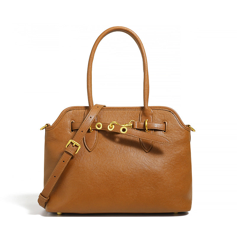 Women's Genuine Leather Large Capacity Underarm Niche Retro Crossbody Bags
