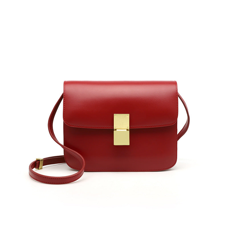 Women's Shopping Korean Style Fashionable Genuine Leather Shoulder Bags